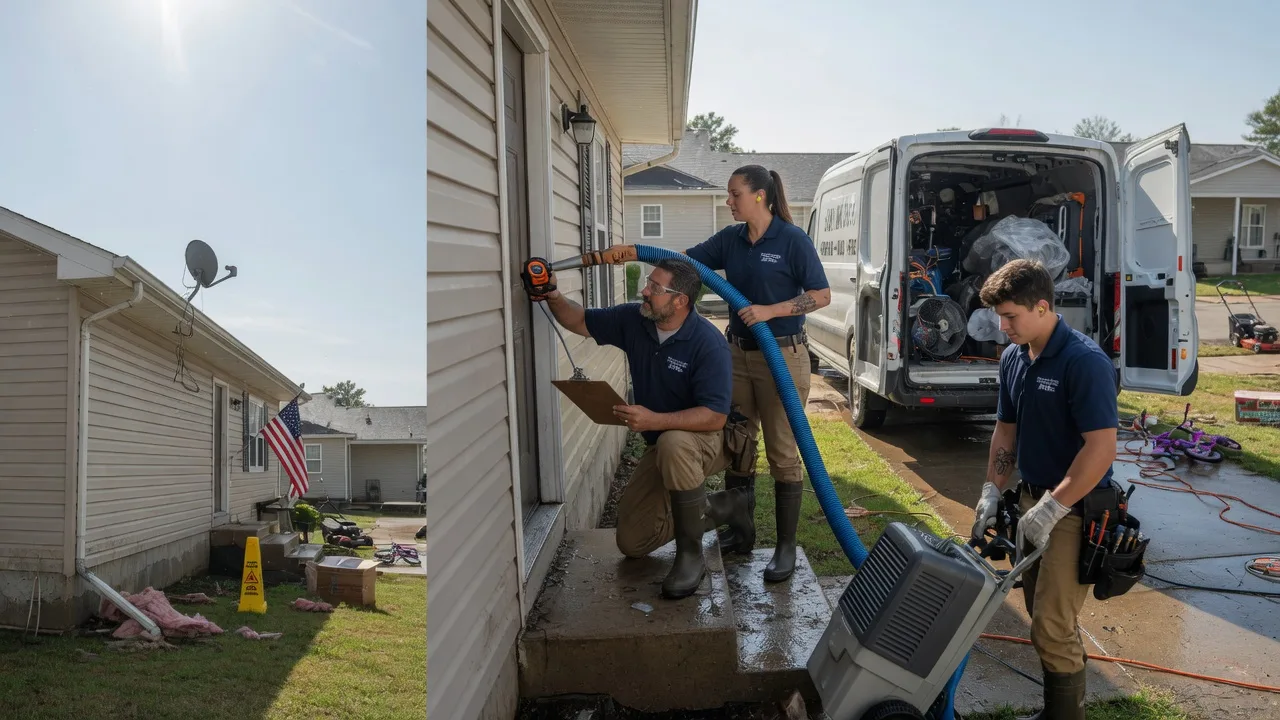 Ceiling Water Damage Restoration in New Paris, IN near me